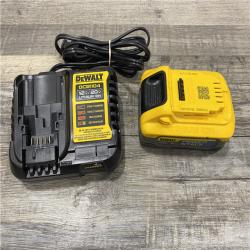 AS-IS DEWALT 20V MAX XR POWERSTACK Lithium-Ion Battery Starter Kit with 5.0Ah Battery and Charger