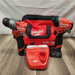 AS-IS- Milwaukee 12V Brushless Hammer Drill and Impact Driver Combo Kit
