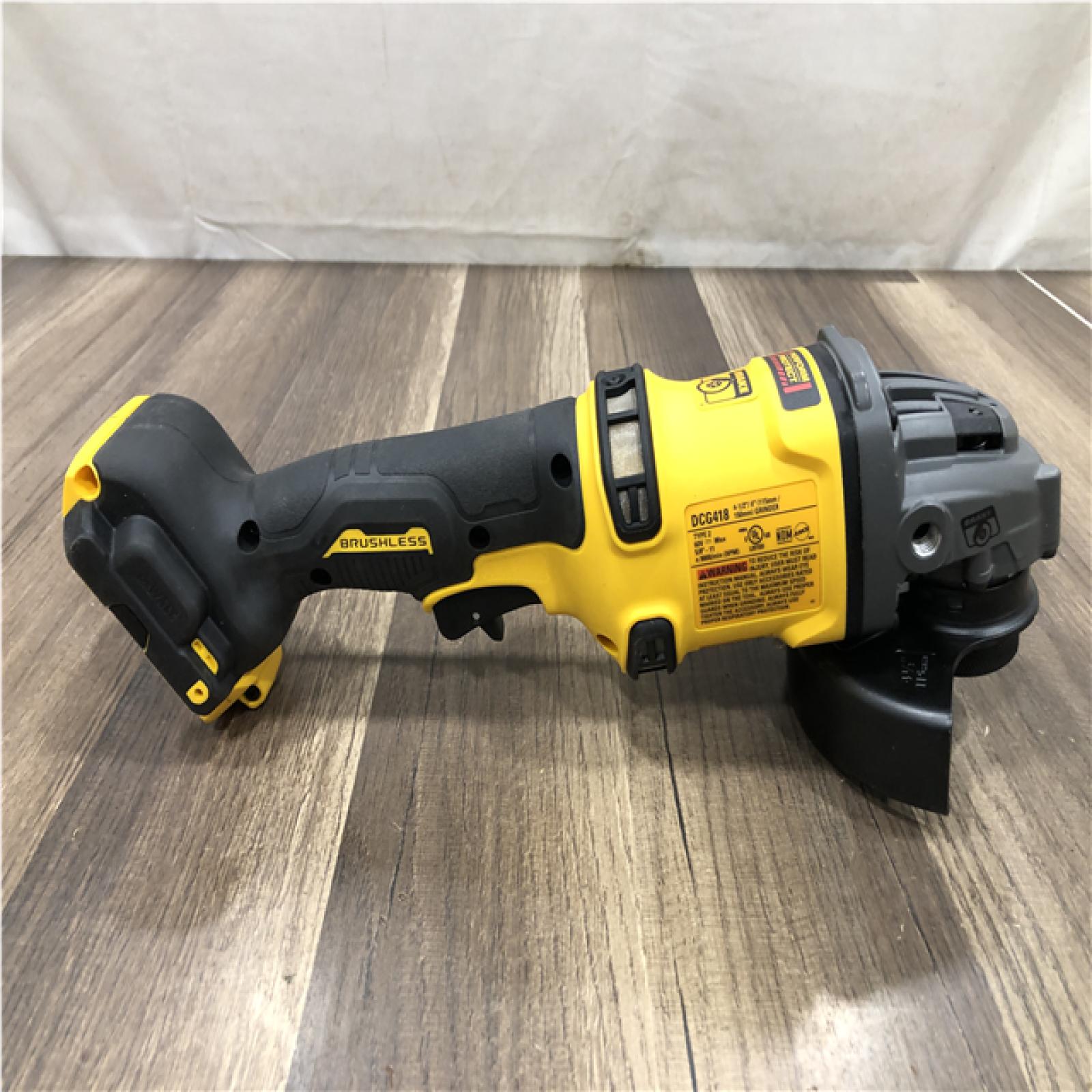 AS-IS DEWALT FLEXVOLT 60V MAX Cordless Brushless 4.5 in. to 6 in. Small Angle Grinder with Kickback Brake (Tool Only)