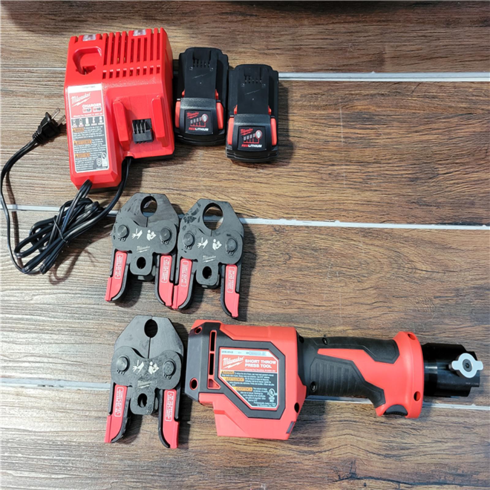 CALIFORNIA NEW MILWAUKEE M18 SHORT THROW PRESS TOOL KIT WITH PEX CRIMP JAWS