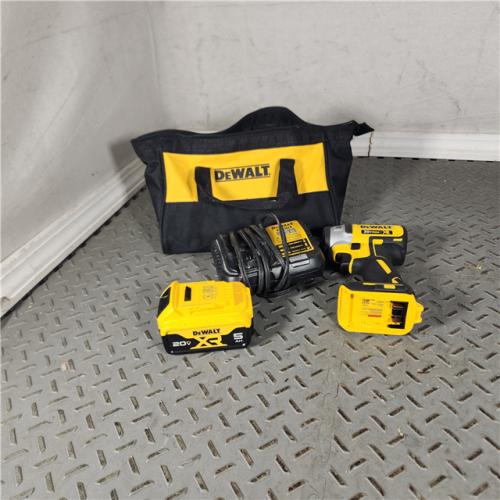 Houston Location - AS-IS Dewalt DCF887B 20-Volt 1/4-Inch 3-Speed Brushless Impact Driver,W/ 5AH Battery & Charger - Appears IN LIKE Condition