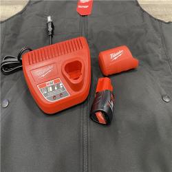 AS-IS Milwaukee Men's X-Large 12-Volt Lithium-Ion Cordless Axis Black Heated Vest Kit