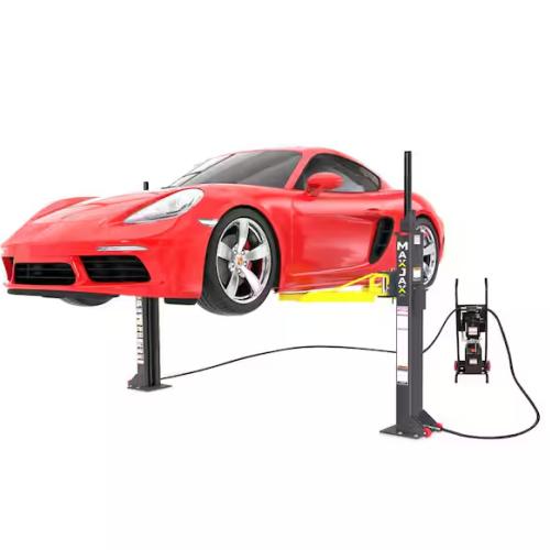 DALLAS LOCATION - MAX JAX MK7 Symmetric Portable 2 Post Car Lift with 7,000 lbs. Weight Capacity and 110V Power Unit Included