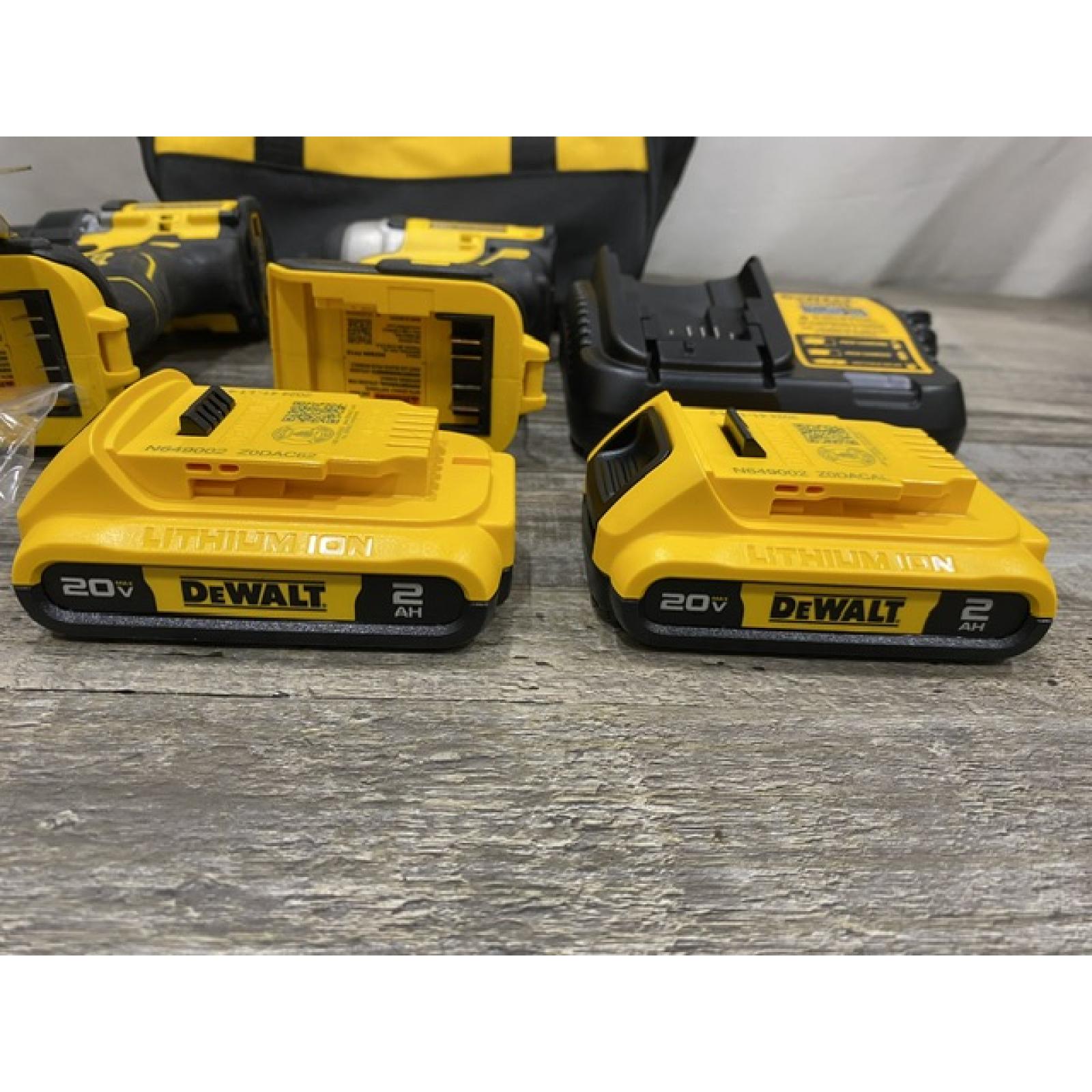 AS-IS DEWALT ATOMIC 20-Volt MAX Lithium-Ion Cordless Combo Kit