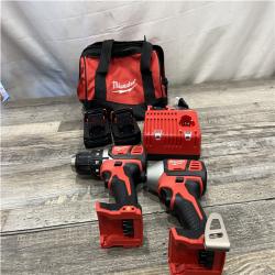 AS-IS Milwaukee 18V Lithium-Ion Cordless Drill Driver/Impact Driver Combo Kit