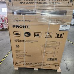 Phoenix NEW Seasons White Freestanding Electric Glass Top Range 5.2 Cubic Feet