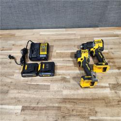 HOUSTON LOCATION - AS-IS DEWALT 2 TOOL COMBO KIT W/ (2) BATTERY & CHARGER