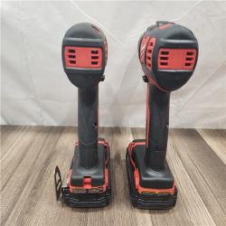 AS-IS- Milwaukee 18V Cordless Brushed 2-Tool Drill/Driver and Impact Driver Kit