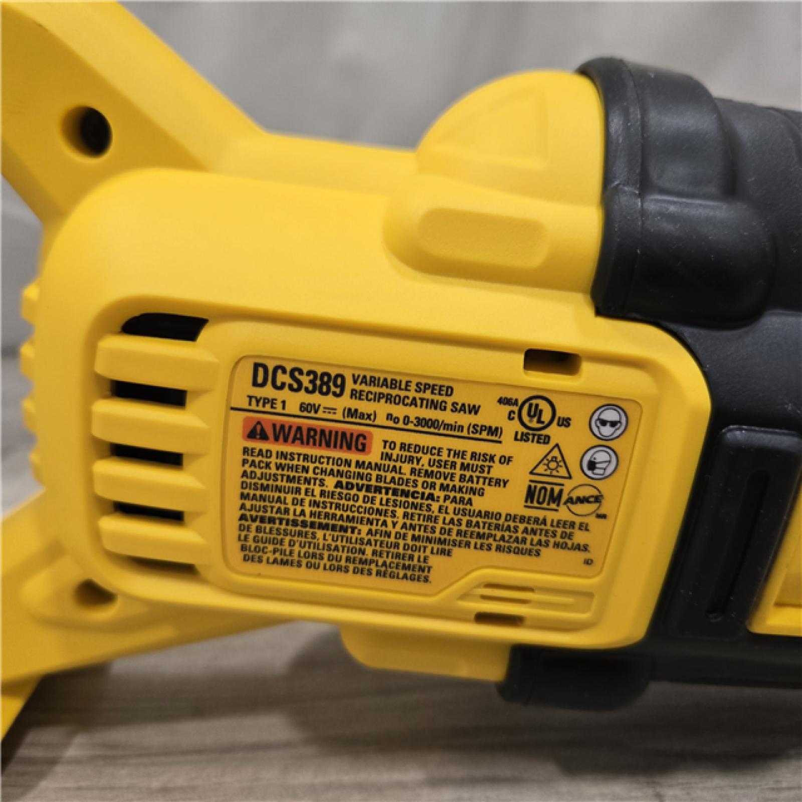 AS-IS DeWalt FLEXVOLT 60V MAX Cordless Reciprocating Saw (Tool-Only)
