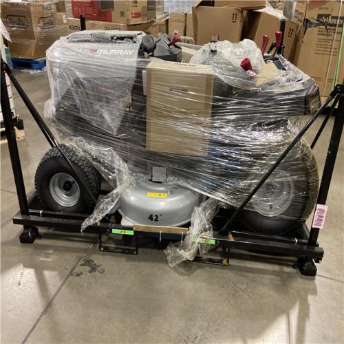 DALLAS LOCATION - Murray MT100 42 in. 13.5 HP 500cc E1350 Series Briggs and Stratton Engine 6-Speed Manual Gas Riding Lawn Tractor Mower