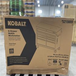 DALLAS LOCATION - AS-IS Kobalt 46.1-in L x 37.2-in H 9-Drawers Rolling Green Wood Work Bench