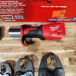 HOUSTON LOCATION - AS-IS (APPEARS LIKE NEW) M18 18-Volt Lithium-Ion Brushless Cordless FORCE LOGIC Press Tool Kit with 1/2 in. - 2 in. Jaws Kit (6-Jaws Included)