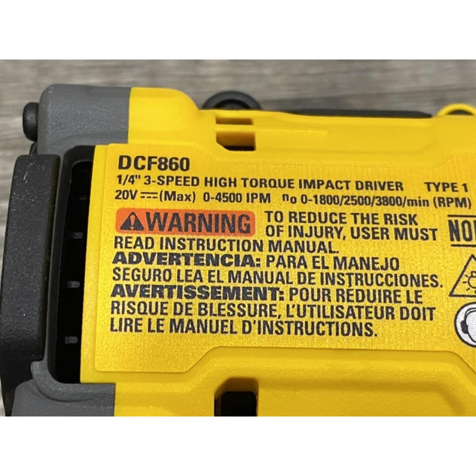 AS-IS DEWALT 20V MAX XR Cordless Impact Driver (Tool Only)
