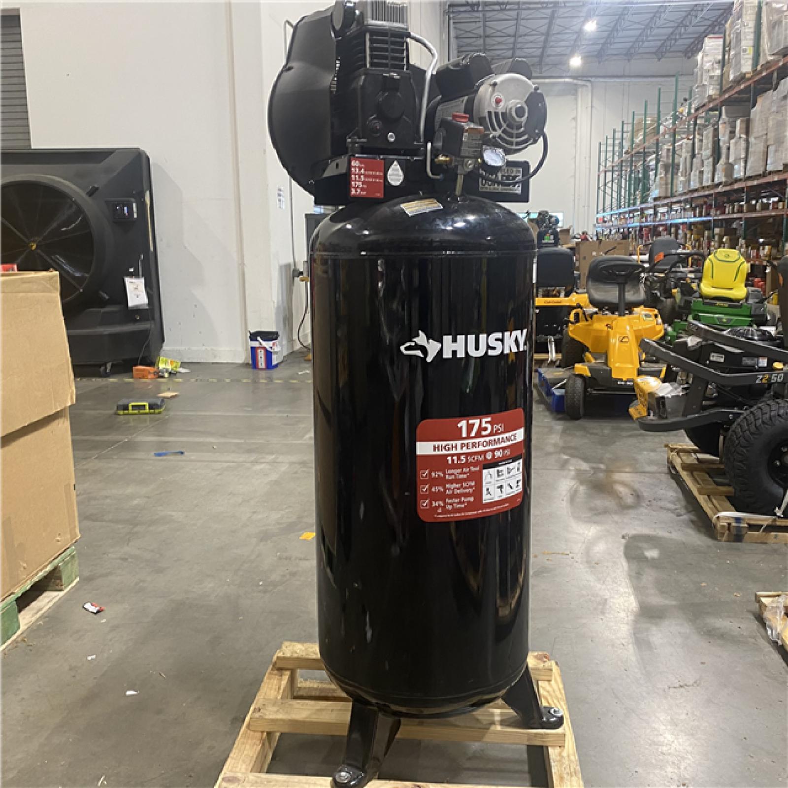 Dallas Location - As-Is Husky C603H Stationary Electric Air Compressor