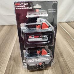 LIKE NEW! Milwaukee M18 18-Volt Lithium-Ion High Output 6.0Ah Battery Pack (2-Pack)