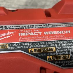 AS-IS Milwaukee M18 FUEL ONE-KEY 18V Lithium-Ion Brushless Cordless 1/2 in. Impact Wrench with Friction Ring (Tool-Only)