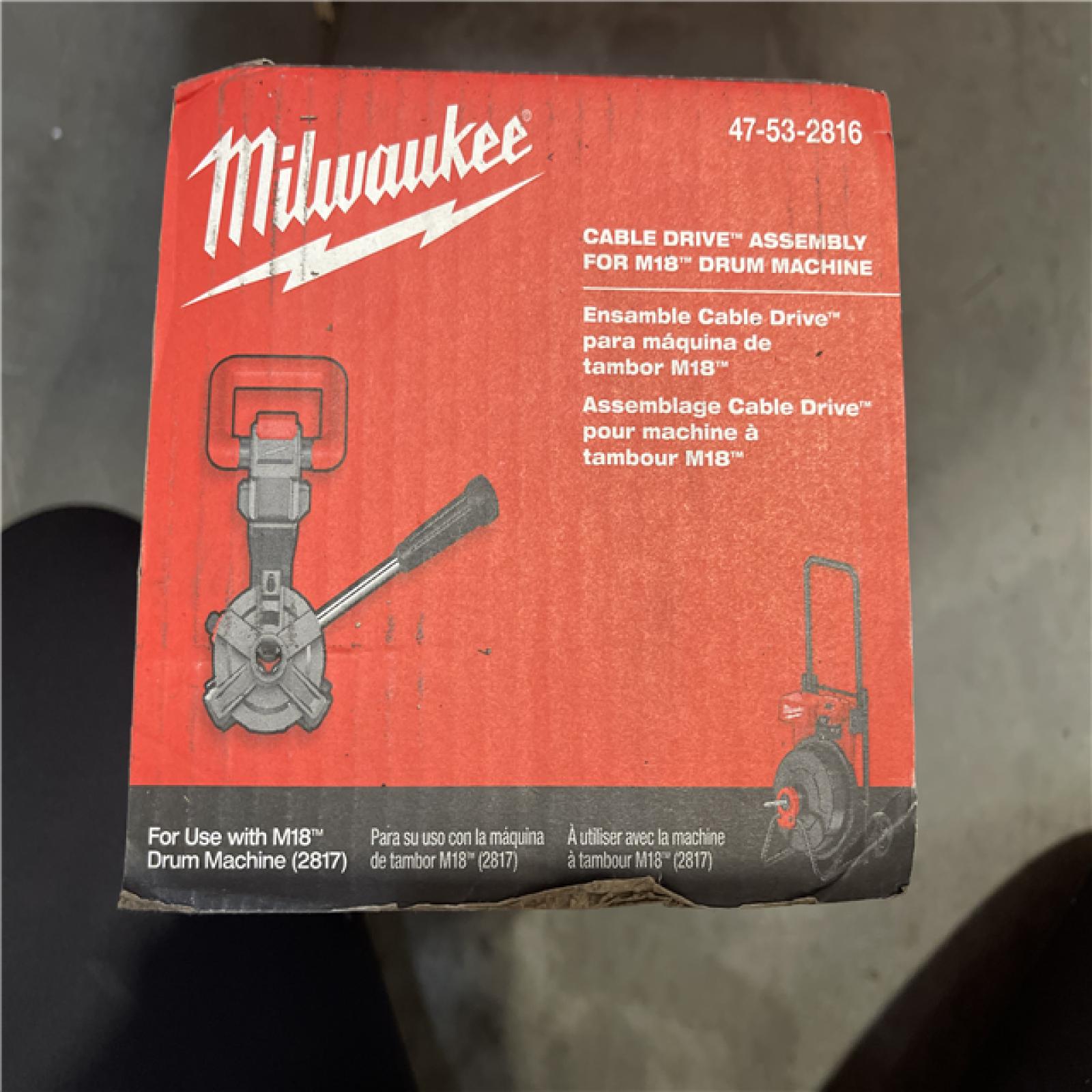 DALLAS LOCATION- MILWAUKEE Cable Drive Assembly For M18 Drum Machine