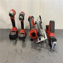 AS-IS - Milwaukee M18 18-Volt Lithium-Ion Brushless Cordless Combo Kit (4-Tool)