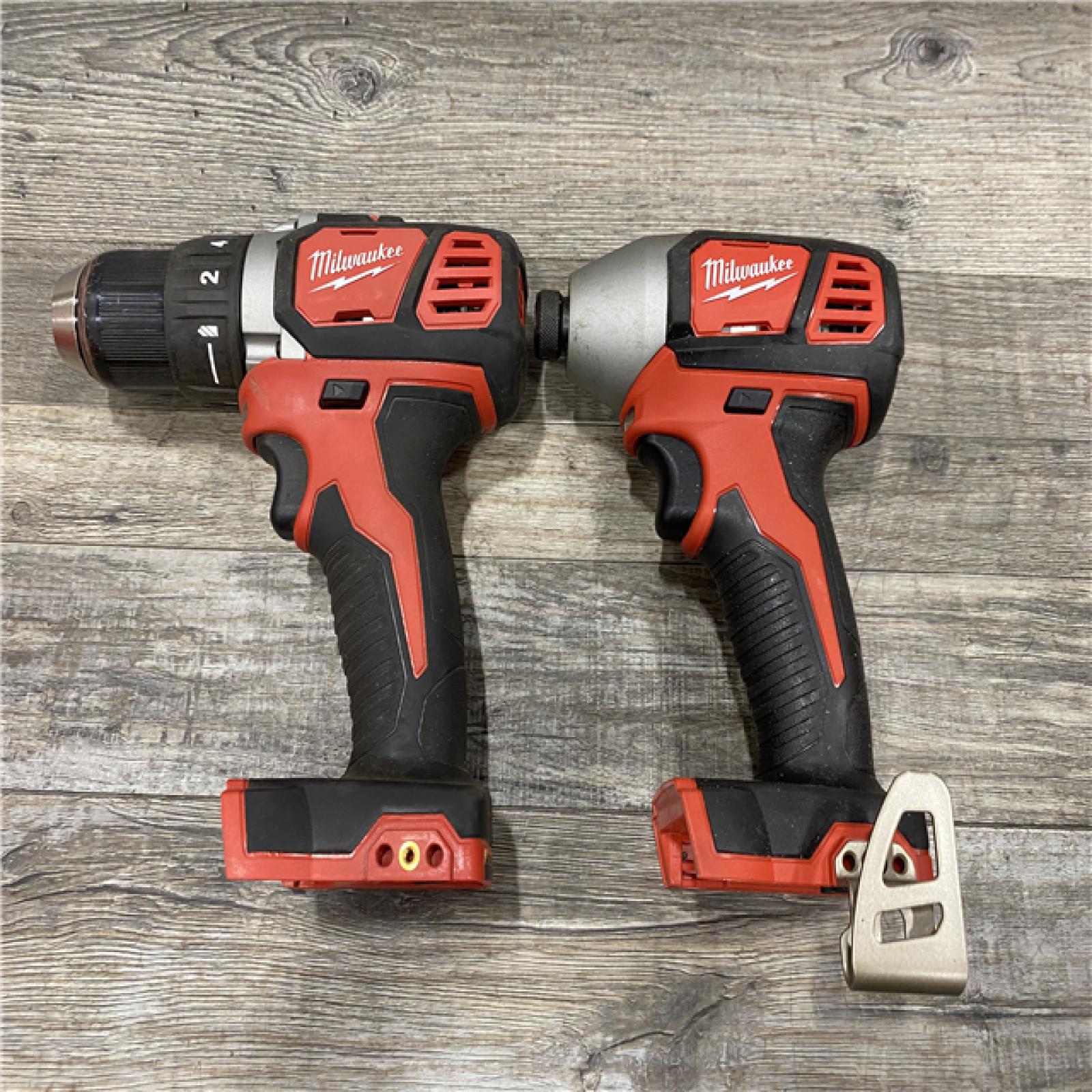 AS-IS Milwaukee 18V Lithium-Ion Cordless Drill Driver/Impact Driver Combo Kit