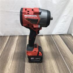 AS-IS Milwaukee  FUEL 18V Lithium-Ion Brushless Cordless 1/2 in. Impact Wrench w/Friction Ring Kit