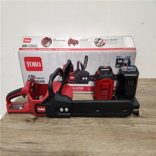 Phoenix Location NEW Toro Flex-Force 60-volt Max 16-in Brushless Battery 2.5 Ah Chainsaw (Battery and Charger Included)