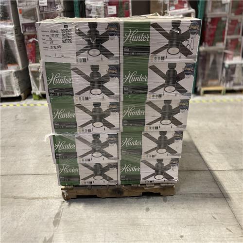 DALLAS LOCATION -Hunter 42 inch Indoor Ceiling Fan with LED Light PALLET (30 UNITS)