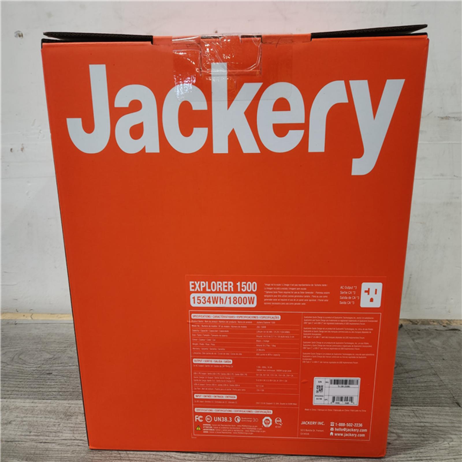 Phoenix Location NEW Jackery Explorer 1500, 1534Wh/1800W Model No. JSG-1500B