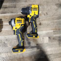 HOUSTON LOCATION - AS-IS Dewalt DCK225D2 20V MAX ATOMIC Brushless Compact Lithium-Ion 1/2 in. Cordless Drill Driver and 1/4 in. Impact Driver Combo Kit with 2 Batteries 2 Ah
