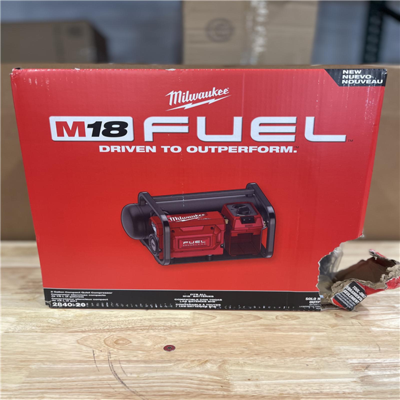 DALLAS LOCATION- LIKE NEW! Milwaukee M18 FUEL 18-Volt Lithium-Ion Brushless Cordless 2 Gal. Electric Compact Quiet Compressor (Tool-Only)
