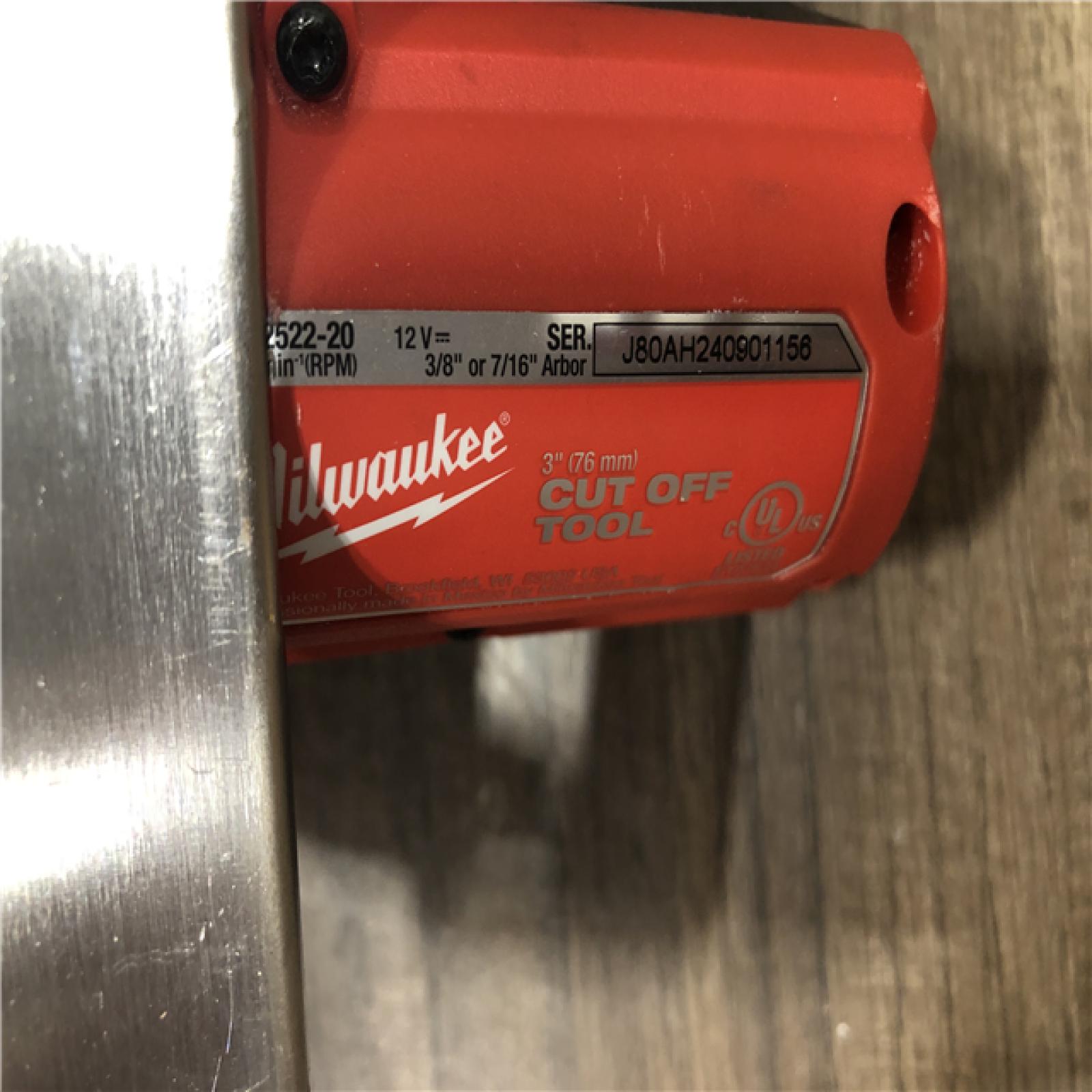 AS-IS Milwaukee M12 FUEL 12V Lithium-Ion Brushless Cordless 3 in. Cut Off Saw (Tool-Only)