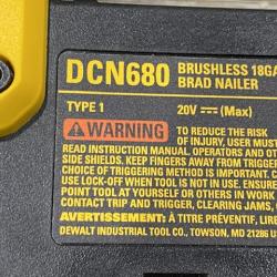 AS-IS DEWALT 20V MAX XR Lithium-Ion Electric Cordless 18-Gauge Brad Nailer (Tool Only)