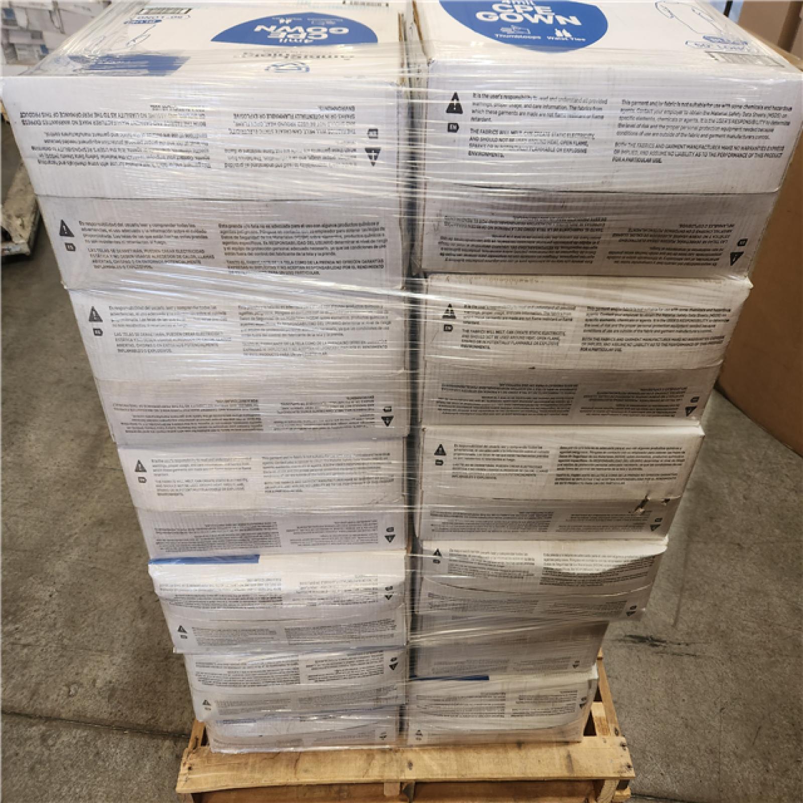 Phoenix NEW (100/Case) AmbiShield 50 CPE Blue Gown w/ Thumbloop Pallet (36-Boxes) (SEALED)