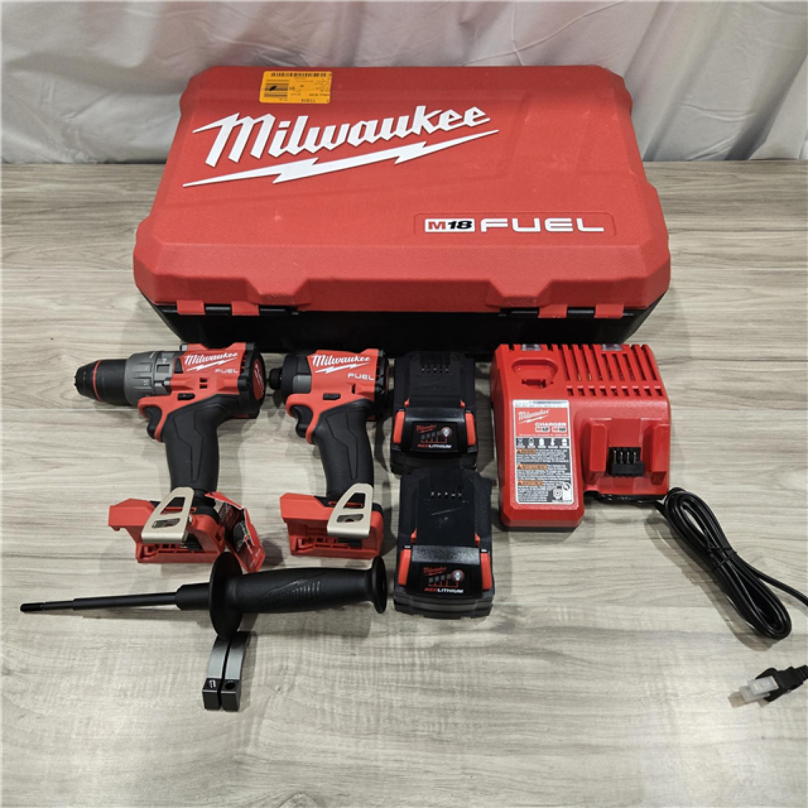LIKE NEW! - MILWAUKEE FUEL 18V Cordless Hammer Drill and Impact Driver Combo Kit