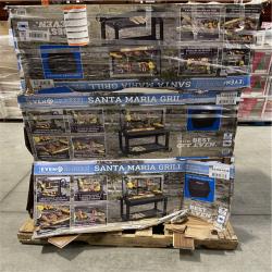DALLAS LOCATION- Even Embers Santa Maria Charcoal and Wood Grill with Cover Pallet (3 Units)