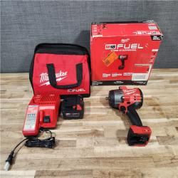 HOUSTON LOCATION - AS-IS Milwaukee  FUEL 18V Lithium-Ion Brushless Cordless 1/2 in. Impact Wrench w/Friction Ring Kit