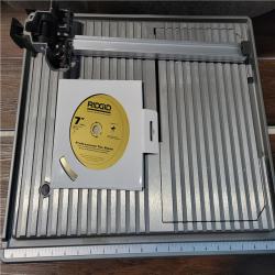 CALIFORNIA NEW RIDGID 7IN. TABLE TOP WET TILE SAW