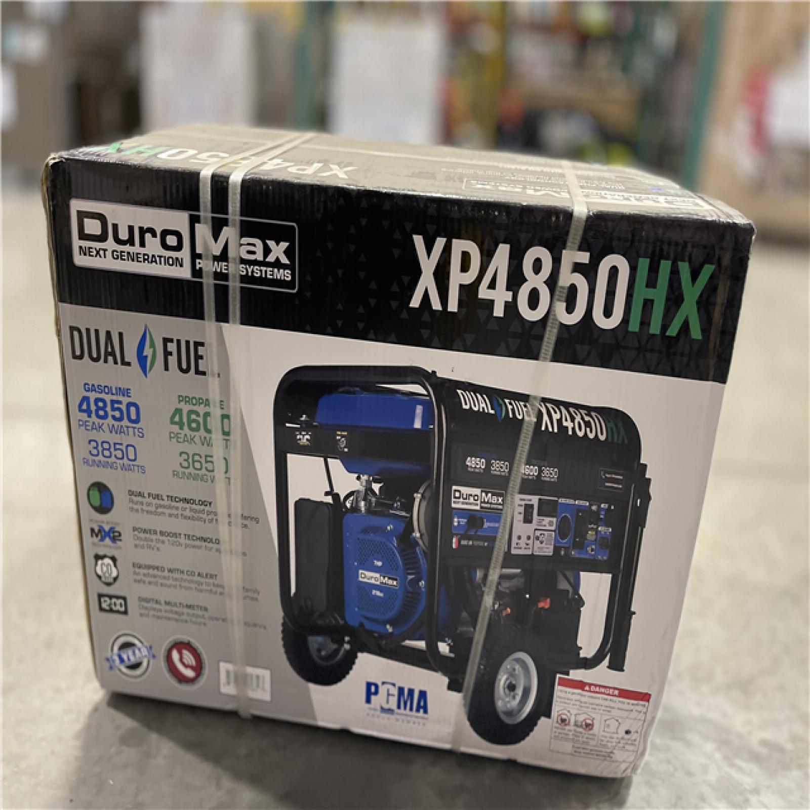 NEW! - DuroMax 4 850 Watt Dual Fuel Portable HX Generator w/ CO Alert