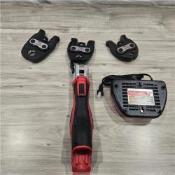 AS-IS MILWAUKEE 12-Volt Lithium-Ion Force Logic Cordless Press Tool Kit (3 Jaws Included) with Two 1.5 Ah Battery and Hard Case