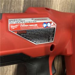 AS-IS Milwaukee FUEL 18-Volt Lithium-Ion Brushless Cordless Gen II 16-Gauge Angled Finish Nailer (Tool-Only)