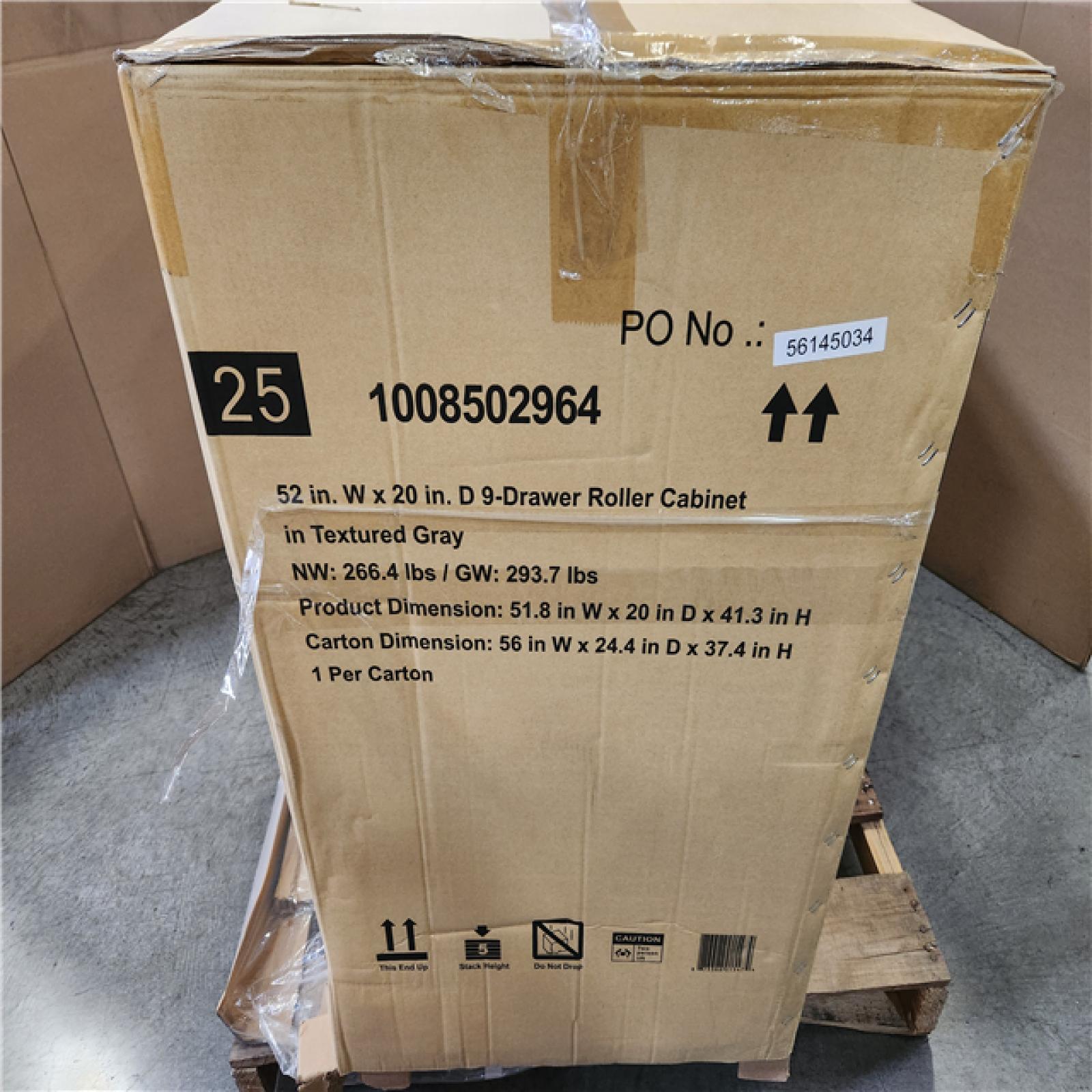 Phoenix NEW Husky Heavy-Duty 52 in. W x 20 in. D 9-Drawer Matte Gray Rolling Tool Cabinet