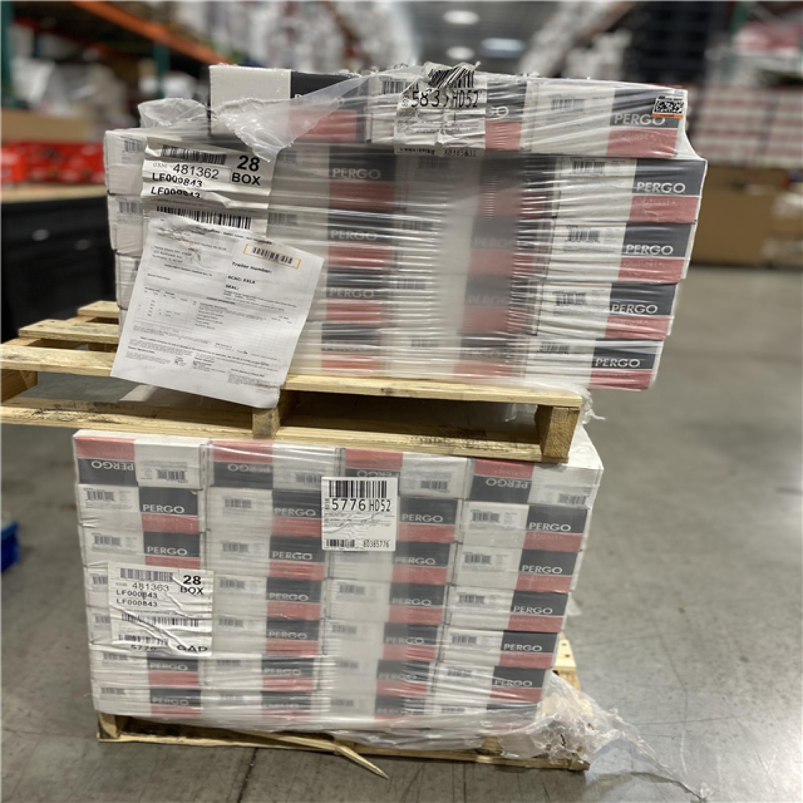 DALLAS LOCATION- Pergo Outlast+ Auburn Scraped Oak 12 mm T x 6.1 in. W Waterproof Laminate Wood Flooring PALLET (47 CASES)