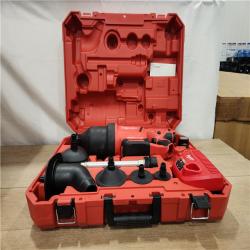 AS-IS- Milwaukee 12-Volt Lithium-Ion Cordless Drain Cleaning Airsnake Air Gun Kit