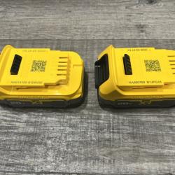 AS-IS DEWALT 20V MAX XR POWERSTACK Lithium-Ion 1.7 Ah Compact Battery (2-Pack)