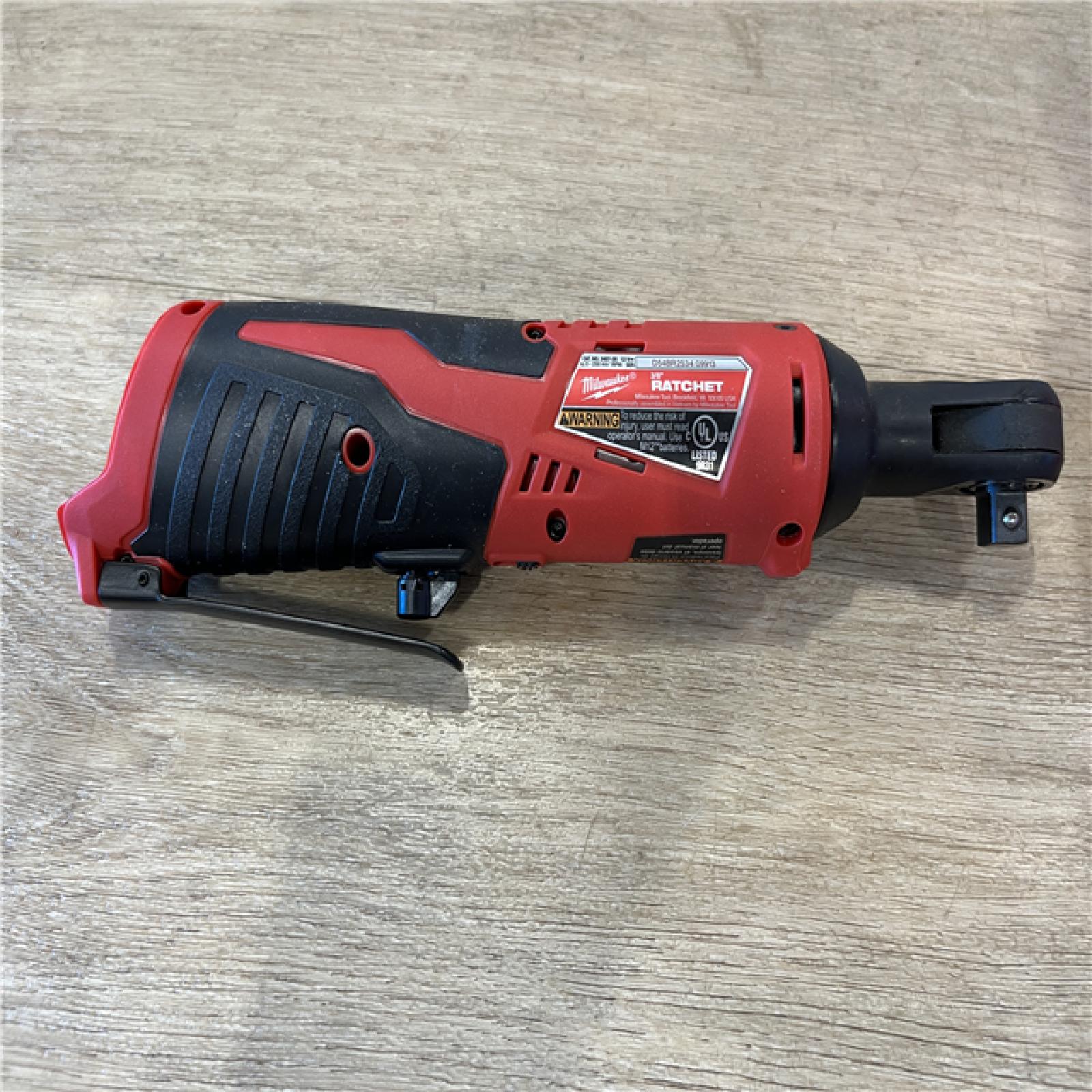 AS-IS Milwaukee 12V Lithium-Ion Cordless 3/8 in. Ratchet (Tool-Only)