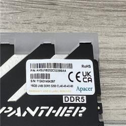AS-IS Apacer Panther 8GB (1x8GB) RAM DDR5 5200MHz AH5U16G52C5229BAA