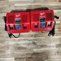 HOUSTON LOCATION - AS-IS MILWAUKEE BATTERY CHARGER PACK QTY - 2