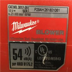 AS-IS Milwaukee FUEL 120 MPH 500 CFM 18V Lithium-Ion Brushless Cordless Handheld Blower (Tool-Only)