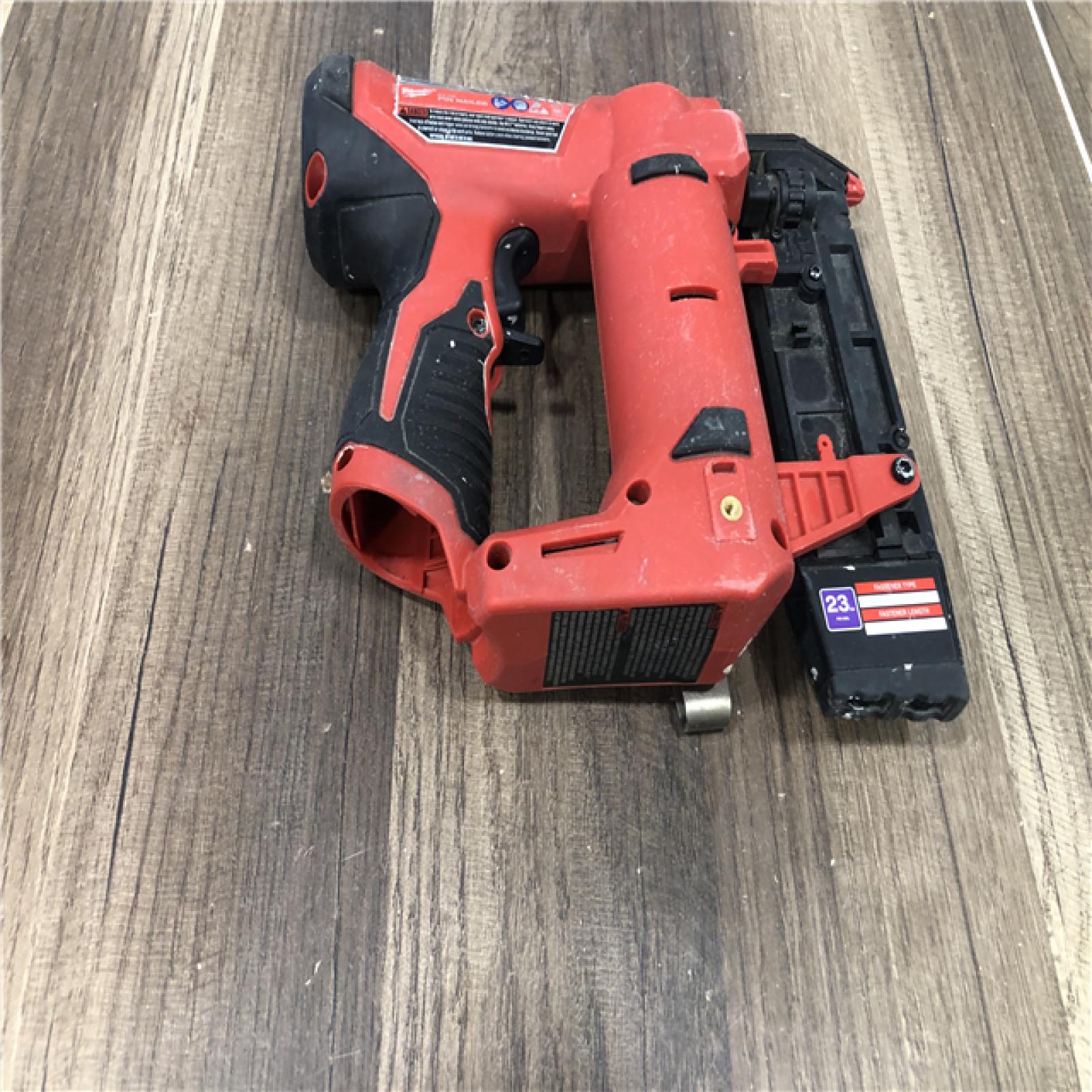 AS-IS Milwaukee 12-Volt 23-Gauge Lithium-Ion Cordless Pin Nailer (Tool-Only)