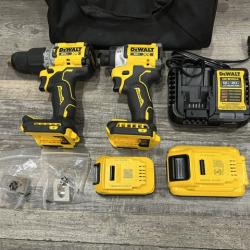 AS-IS DEWALT 20V XR Lithium-Ion Cordless 2-Tool Combo Kit
