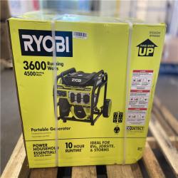 DALLAS LOCATION - RYOBI 3600-Watt Recoil Start Gasoline Powered Portable Generator with CO Shutdown Sensor